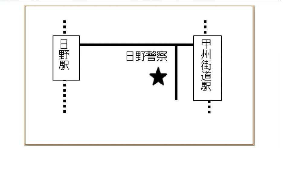 甲州街道校案内図