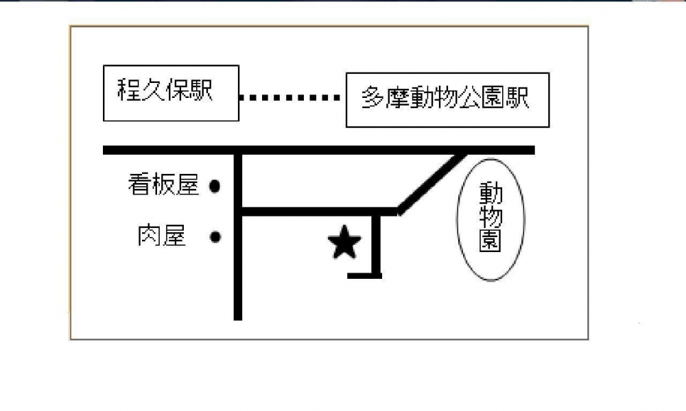 程久保校案内図